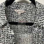 Nanette Lepore Womens Sugar Sizzle Shirt Dress 3/4 Sleeve Black White 4 Small Photo 7