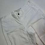 Lauren Jeans Co. Ralph Lauren White Zip Hem Crop Pants Women's Size 6P Photo 2