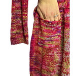 Bobbie & Brooks Y2K Bobbie Brooks Multicolor Knit Sweater Midi Dress Large Pockets Space Dye Photo 4