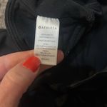 Athleta Metro Tuxedo Stripe Skinny Black Velvet Ponte Pant Women’s Size Small Photo 3