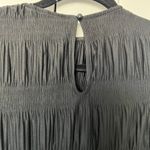 Prologue  Women's Black Ruffle Long Sleeve Crinkle Blouse - Size Medium - NWT Photo 3