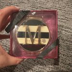 NWT M Monogrammed Black Compact Swarovski Crystal Mirror Photo 0