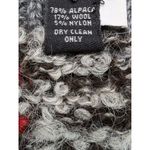 Tabask Patchwork Cardigan Handmade Alpaca Wool Lagenlook Sweater Jacket Size S Red Photo 3