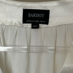 Bardot NWOT  Ivory Satin Wrap Style Bodysuit Photo 2