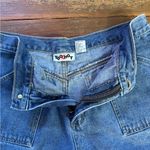 Vintage Too Hot 100% Cotton Denim Cargo Style Shorts ~ Size 12 (Modern 8) 🍄 Blue Photo 6