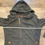 NWT Maurice’s Charcoal Gray Full Zip Lightweight Hooded Sweatshirt Size Small Photo 3