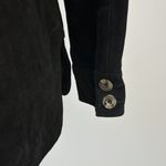 Johnny Was NWOT  Suede Embroidered Floral Coat Jacket Pockets Black Size S Photo 8