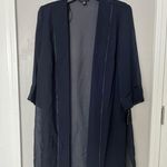 LE BOS Women’s georgette pantsuit with beaded neck style 27821 DARK NAVY 16W Photo 8