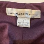 David Warren New York Long Sleeve Velvet Dress in Rich Purple size 8 Photo 3