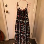 Skies Are Blue  Southwest Maxi Tank Dress S Braided Spaghetti Straps Boho Western Photo 4