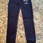 Hollister Navy Blue Cotton Leggings Photo 0