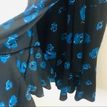 NWT Derek Lam 10 Crosby Blue Floral Sleeveless Midi faux wrap belted Dress Size 6 Photo 8