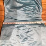 Alfred Angelo Satin Bow Train Mermaid Formal Evening Draped Colorful y2k Prom Coquette Maxi Vintage Gown Draped Solid Fit Flare High Low Photo 4