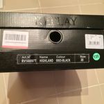 Replay women's size 35 EU mid hi top lace detail HIGHLAND zippered back sneaker Black Photo 6