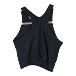 Athleta Black Lace Back Crop Tank Sports Bra Yoga Fitness Pilates Top XS Photo 1