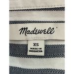 Madewell  Daily Shirt Button Front Blue White Stripe Women's Size XS Photo 8