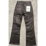 frame denim Frame Le Crop Mini Boot Jeans 26 Flare Metallic Coated Preppy Chic Mahogany Photo 8