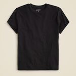J.Crew NWT Feather Jersey Slim-classic T-shirt Short Sleeve Black Photo 0