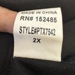 PaperMoon  Sheer Knit Keyhole Tunic Top Size 2X Black Modest Capsule Wardrobe NWT Photo 7