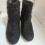 Covington Susan Black Bootie Silver Decals 2.5 Heel Womens Sz 10 *Missing Decal Photo 2