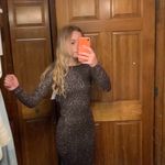 Windsor NWT  Black Glitter Prom Dress S Photo 2