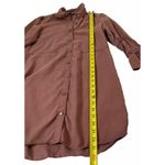 EXPRESS Burgundy Distressed Collared Denim T-shirt Dress Women Size XS | 16-193 Photo 9