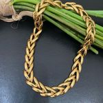 Vintage NAPIER Pat 4.774.749 Gold Link Chain 16” Chunky Necklace 62.7g Photo 0