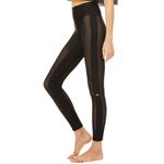 Alo Yoga Alo High-Waist Airlift Energize Legging Black Sheer Mesh Cut-Outs Cutouts Tights Photo 5