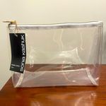 Sonia Kashuk Clear Square Clutch Makeup Bag TSA Compliant New White Photo 0