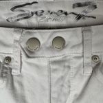 Seven7  White Mid Rise Vintage Boot Denim Jeans with Fringed Hem Photo 8