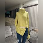 Arizona Jeans Arizona Jean Company Yellow Cropped Sweater Photo 3