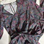 Evereve Ember Floral Paisley Puff Sleeve Button Belted Jumpsuit Photo 7