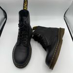 Dr. Martens 1460 Smooth Leather Boots Womens Size 8 Black Lace Up Photo 1