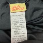 Agua Bendita  Black Plunge Open Back Sleeveless One Piece Bikini Swimsuit Size M Photo 3