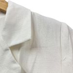 Lulus Central Park Sweetie White Linen Collared Button Photo 4