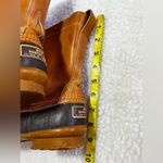 L.L.Bean 8" Tan Leather Blue 212880 Unlined USA Made Duck Boots US unixes size L8 Photo 15