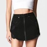 Carmar Denim New Black  Beatrice Skirt With Neon Zipper Photo 0