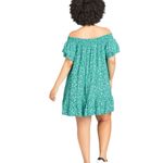 Avenue Cameron off shoulder ditsy floral dress SIZE 18 TURQOUISE A LINE Photo 2