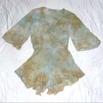 Blue Life Women’s Planet  Wonderland Flora Wrap Romper size Medium Photo 3