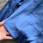 Sincerely Jules NWT  Long Sleeve V-Neck Satin Blouse Women’s Size Small Blue Photo 2