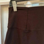 Eileen Fisher  Chocolate Brown Pull On Washable Stretch Crepe Skirt Size Medium M Photo 6