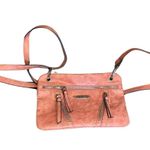 Nicole Miller Coral Crossbody Bag with Embossed Design Pink Photo 1