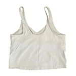 White Cropped Boxy Sporty Yoga Womens VNeck Tank Top Sz S Photo 7