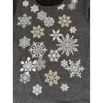 2X‎ Womens Christmas Gray Long Sleeve Snowflake Holiday Winter Christmas Top Size XXL Photo 2