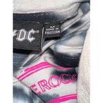 AC/DC  Black White Tie Dye Cropped Hoodie Sweatshirt Graphic Logo Print Size Medi Photo 6