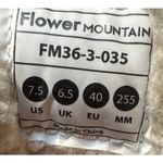 Flower Mountain Shoes Womens Size 7.5 White Pink Sherpa Suede Trail FM36 Photo 5