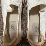 UGG  Sammy knit white slip on tennis shoe woman size 7 Photo 3