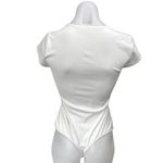 Free People Intimately White Short Sleeve Square Neck T Shirt Bodysuit Top Sz M Photo 1