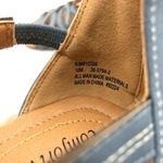 Comfortview  Kim Sandals Strappy Faux Leather Zipper Open Toe Blue Size 10M Photo 5