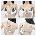 Swiminista x James Peter Henry Art Toss Print Sexy Bikini Top - Size XS - NWT Photo 1